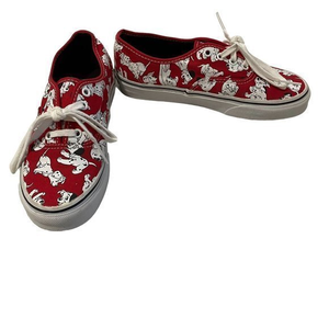 VANS Disney 101 Dalmations Red and White‎ Women's Size 7 Rare